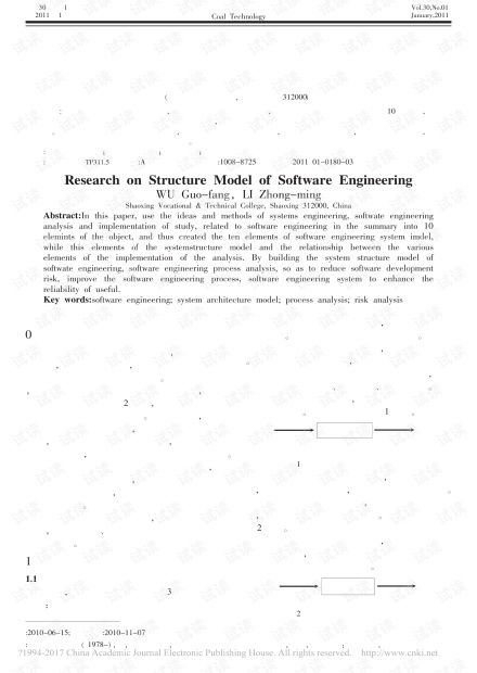 軟件工程系統結構模型研究